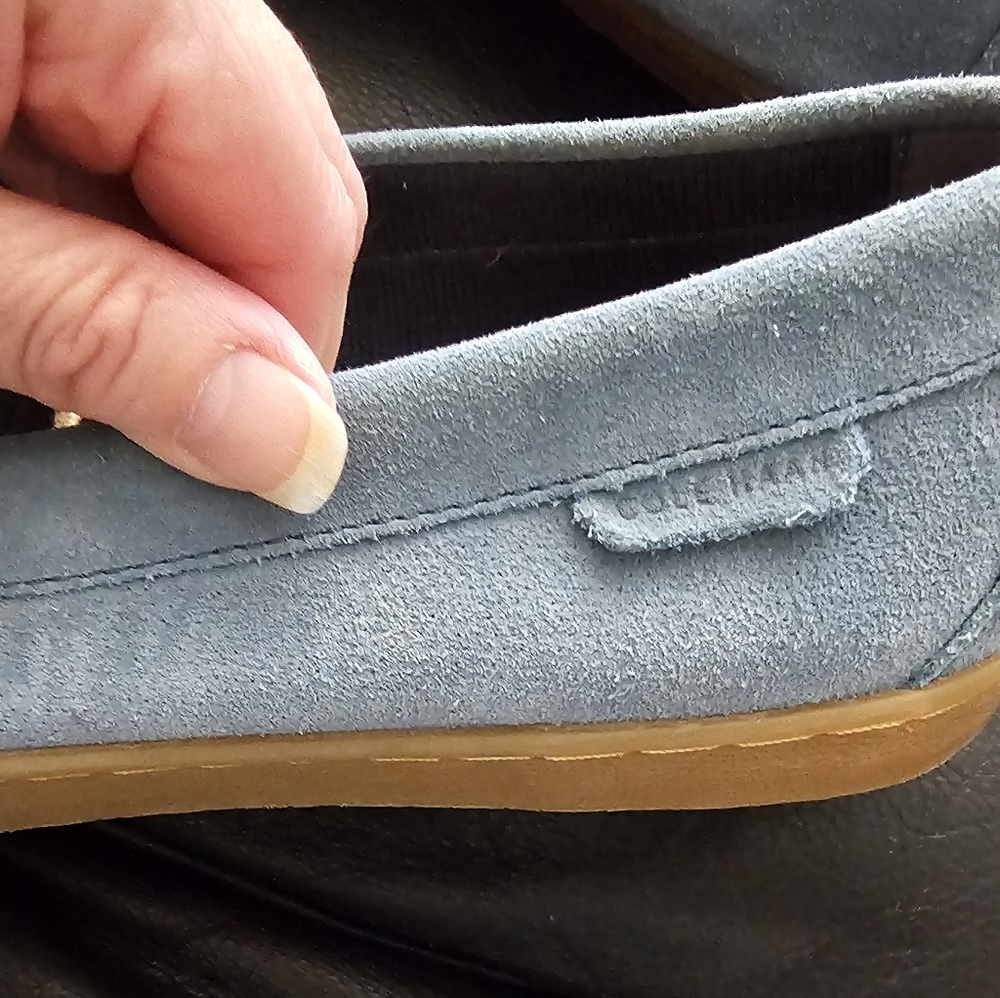 Cole Haan Grand.ØS Blue Suede Penny Loafers Men's 10.5 M EXCELLENT CONDITION - Picture 5 of 11